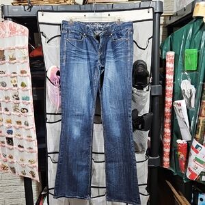 Express Dark Blue Boot Cut Jeans